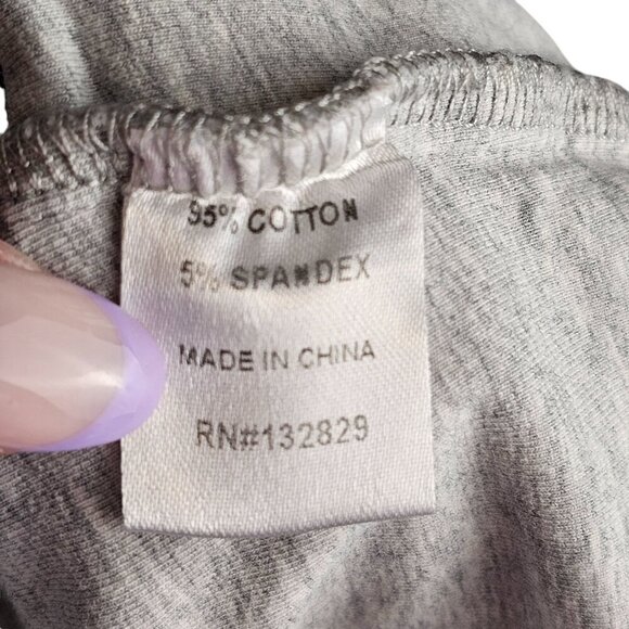 Superdown Annora Knot Top Heather Grey Sz M - Picture 8 of 9